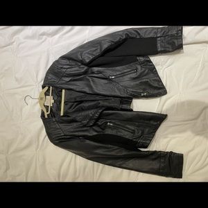 Thread & Supply black leather jacket